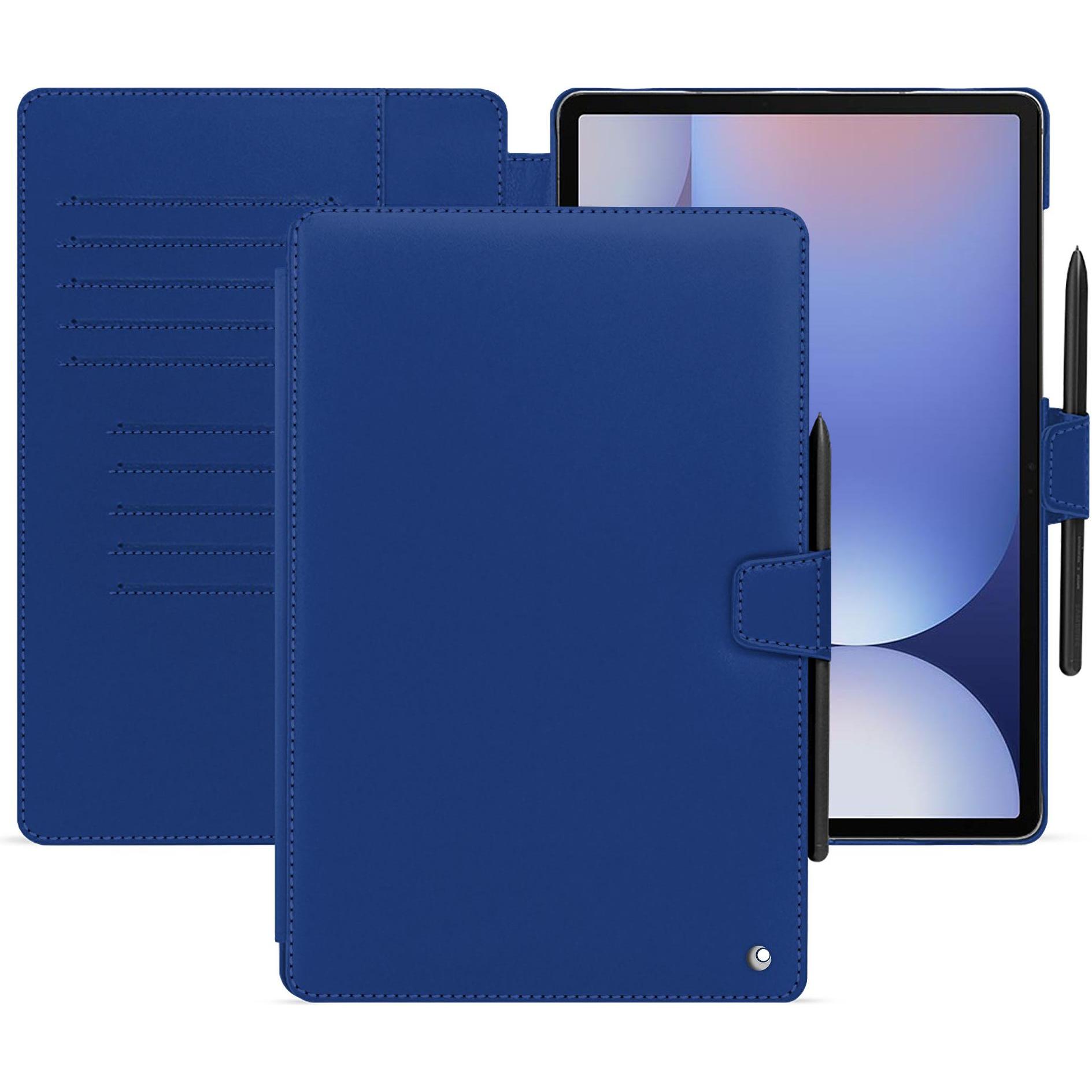 Noreve Lederschutzhülle für Samsung Galaxy Tab S10+ (Galaxy Tab S10+), Tablet Hülle, Blau