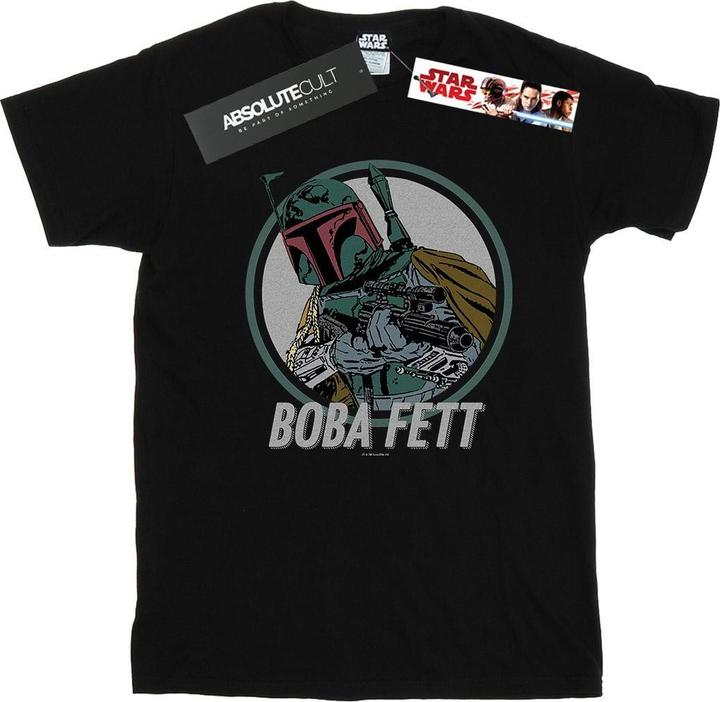 Immagine prodotto Star Wars Boba Fett Retro Circle Maglietta Ragazzi (152, 158)