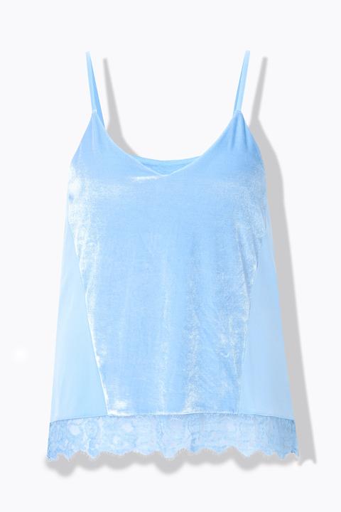 Immagine prodotto Miamoda Top, A-Linie, Samt, Satin, Spitzensaum (48)