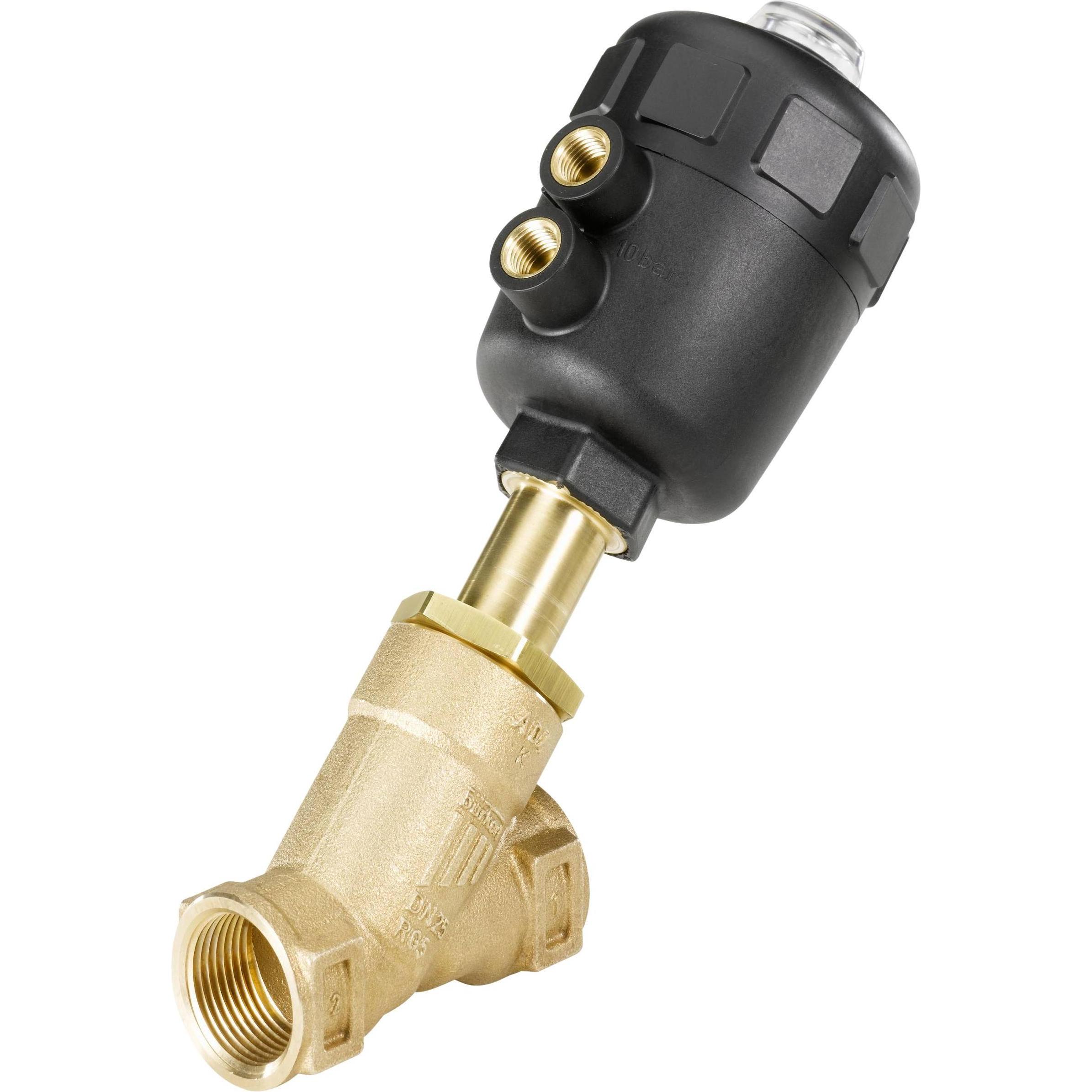 Bürkert 2/2-Wege Luftgesteuertes Ventil 2171 G 2 Muffe Gehäusematerial Rotguss Dichtungsmaterial PT (2171)