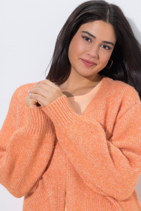 Produktbild Ulla Popken Strickjacke, offene Form, Langarm, recycelt (62)