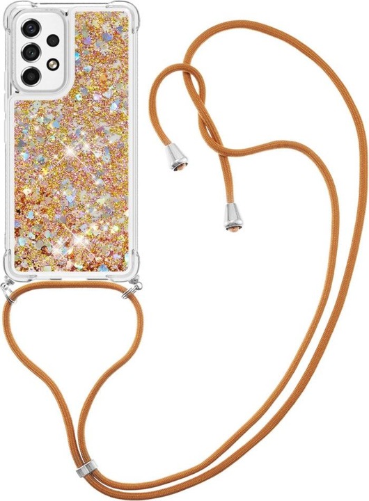Produktbild Cover-Discount Galaxy A53 5G - Hülle mit Umhängeband gold