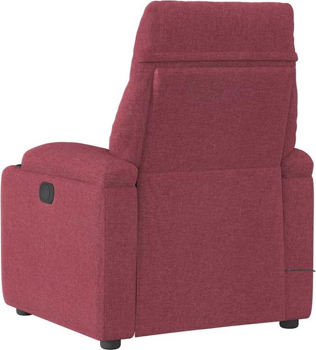 Actual product image VidaXL Massage chair wine red fabric