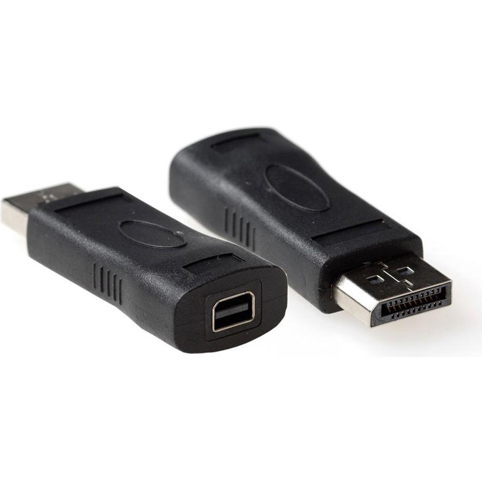 ACT Conversion adapter DisplayPort male to Mini DisplayPort female. Type: Adapter Mini dp female (Mini DP, 6 cm), Data +...