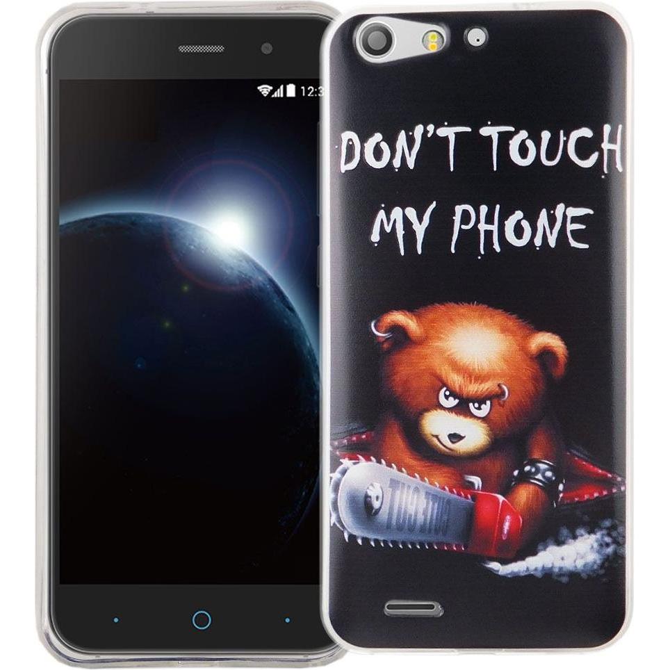 König Design Handy Hülle für ZTE Blade V6 Bär Dont Touch Tasche Cover Motiv Slim Case TPU Neu (ZTE Blade V6), Smartphone...