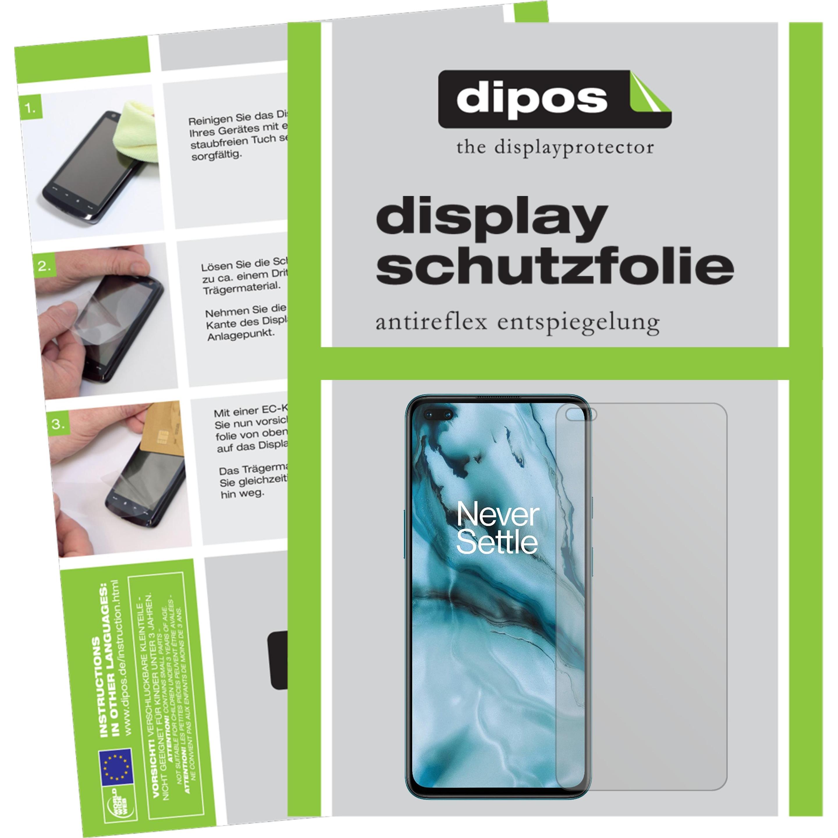 Dipos Displayschutzfolie Antireflex (6 Stück, OnePlus Nord), Smartphone Schutzfolie, Transparent