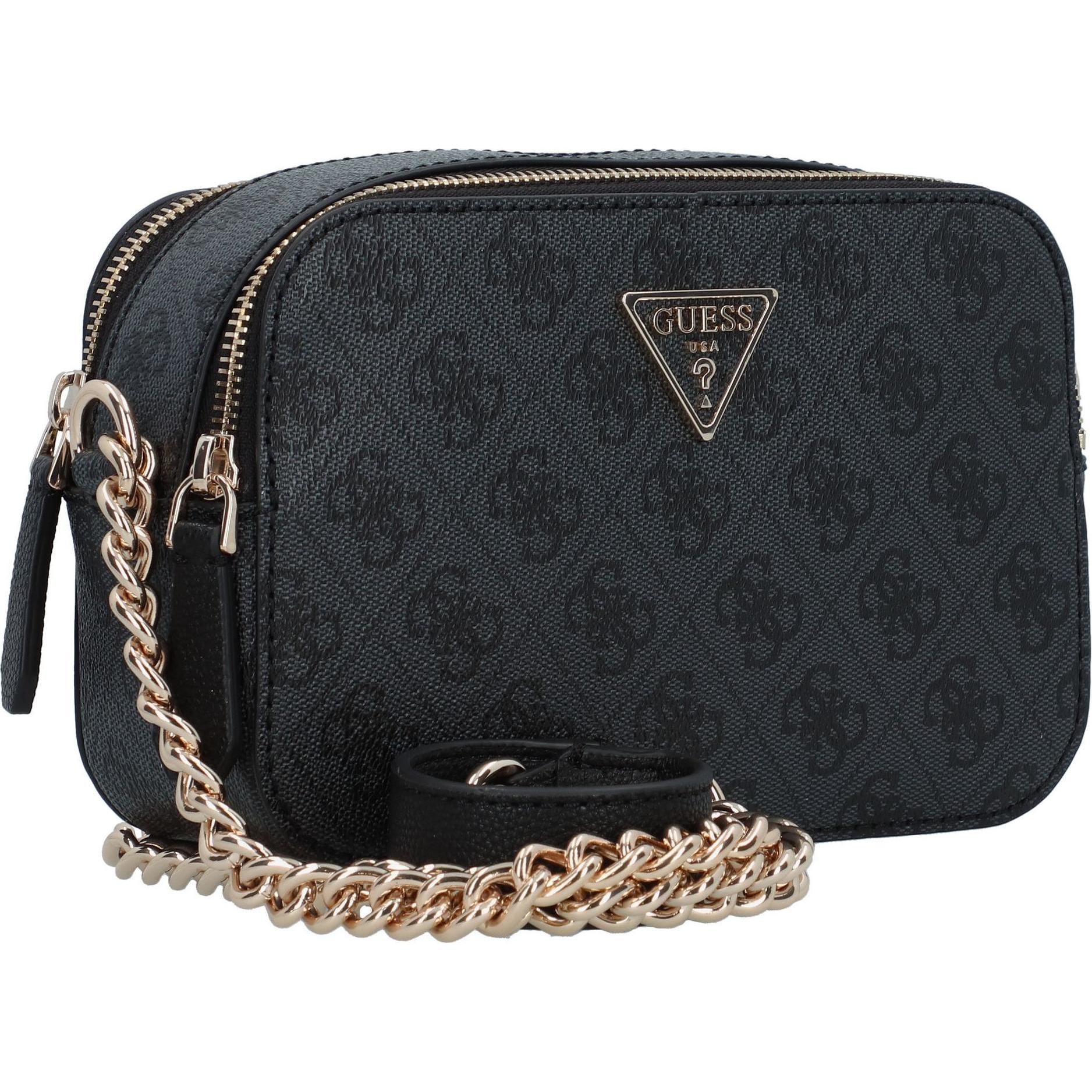 Guess, Handtasche, Umhängetasche Noelle Crossbody Camera Logo, Schwarz