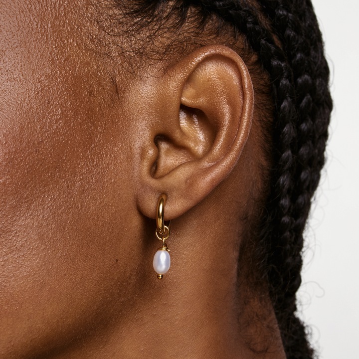 Actual product image Hey Harper Camila (14k gold-plated stainless steel + pearl)