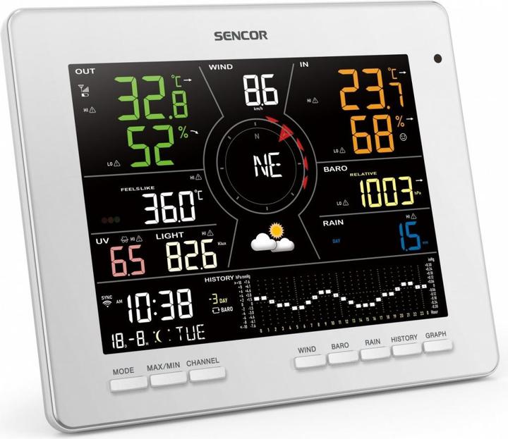 Image du produit Sencor Station météo SWS 16600 WiFi 7-en-1