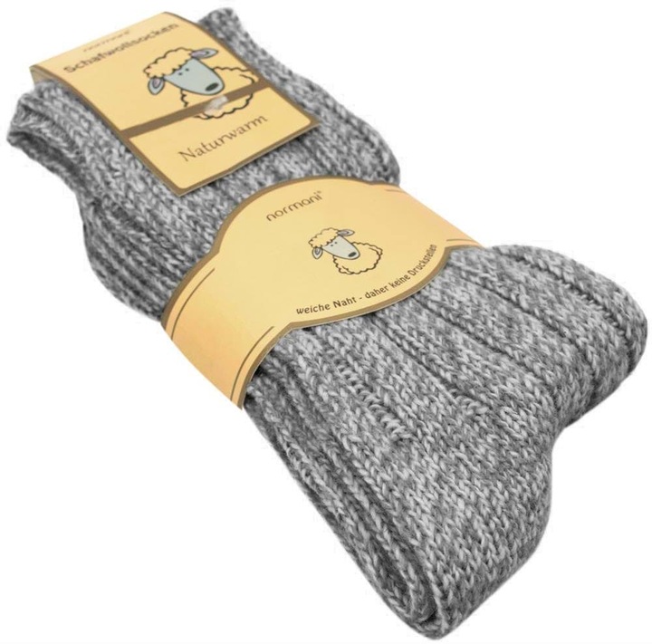 Normani 2 Paar Norwegersocken aus Schafwolle
