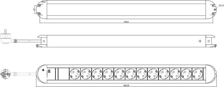 Image du produit Bachmann PRIMO 12xCEE7/3 power 2m (12x, CEE 7/3, 2 m)