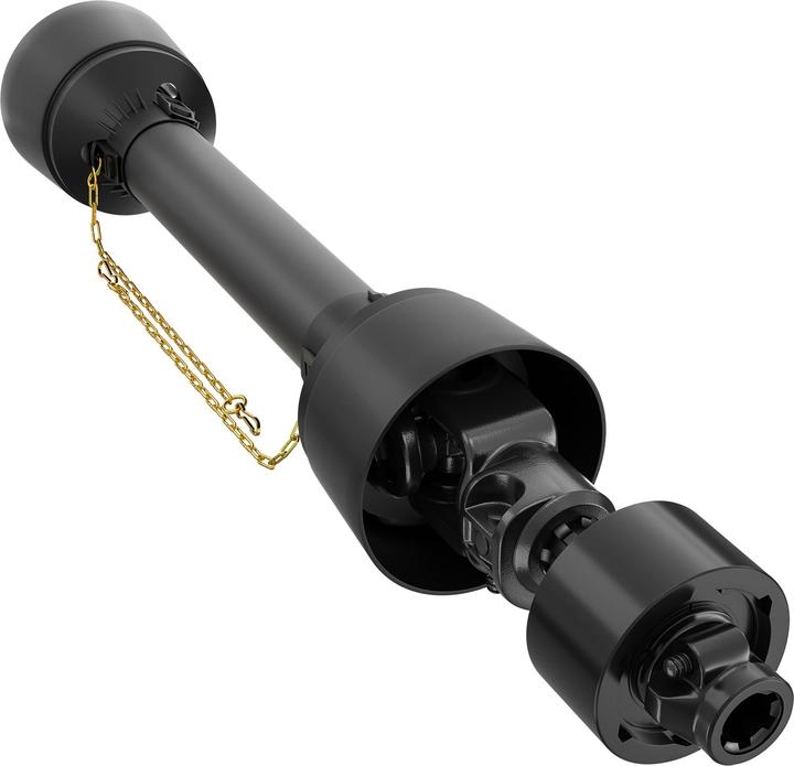 Actual product image Wiltec PTO Freewheel Clutch 201mm, 1 3/8" Male/Female Thread PTO-Shaft 6 Multi Spline max. Torque 2400 (Tractor accessories)
