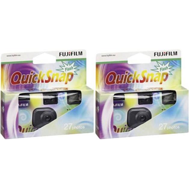 Fujifilm Quicksnap Duo (Farbfilm), Einwegkamera, Mehrfarbig, Schwarz