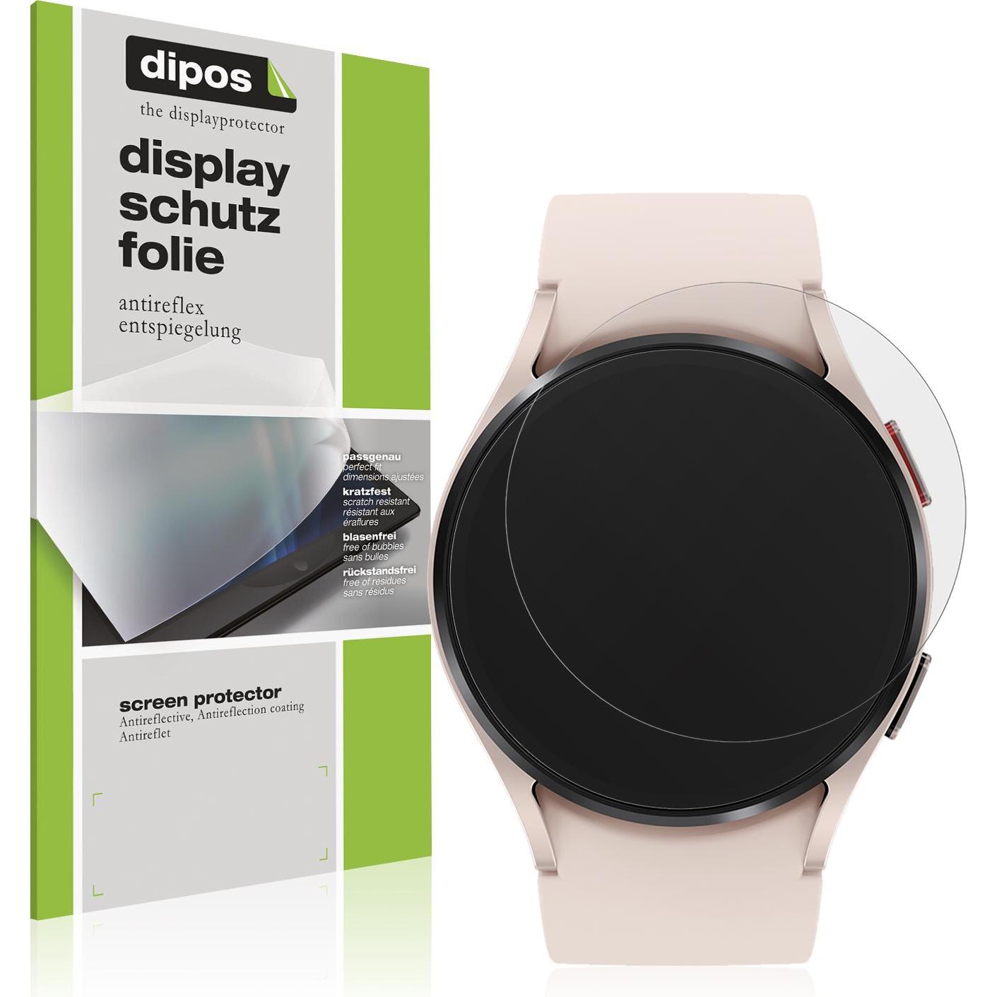 Dipos Displayschutzfolie Antireflex, Smartwatch Schutzfolie, Transparent