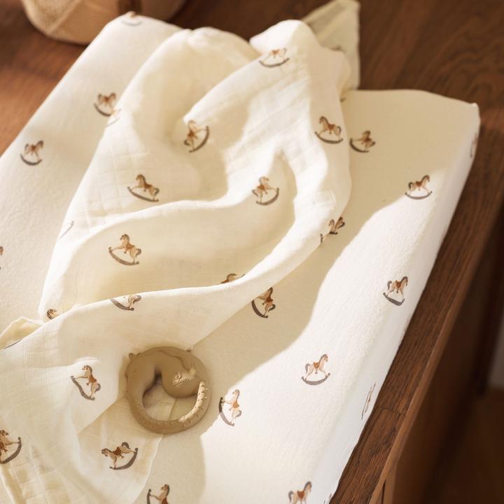 Produktbild Jollein Wickelkissenbezug Pferd (50 x 70 cm)