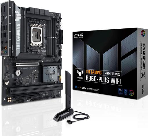 Productafbeelding ASUS TUF GAMING B860-PLUS WIFI (LGA 1851, Intel B860, ATX)