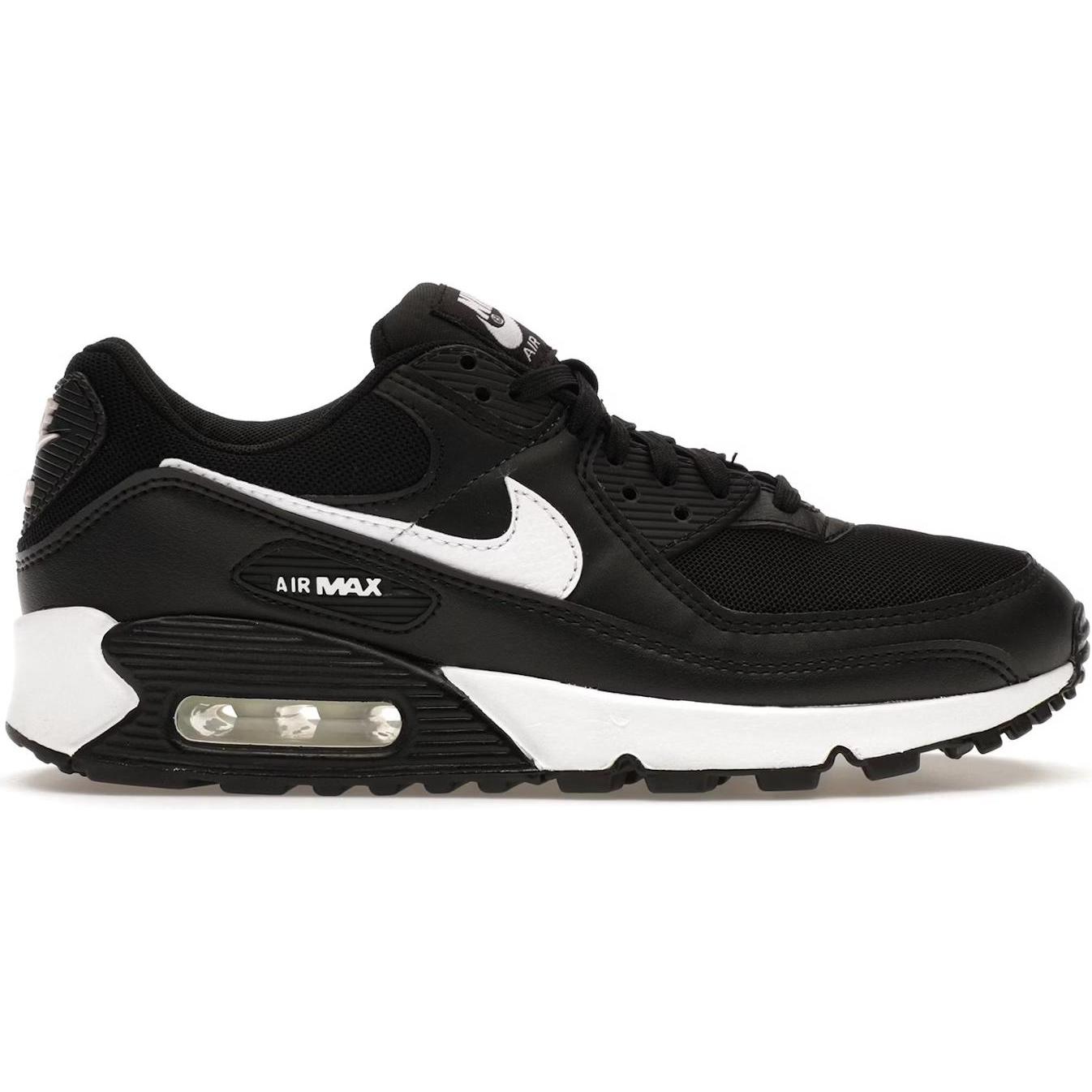 Nike, Donne, Sneaker, Air Max 90 Black White (Women's), Bianco, Nero, (37.5)