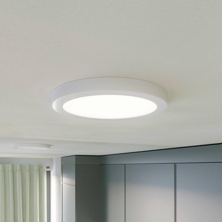 Image du produit Prios Plafonnier LED Aureka, capteur, 22,5 cm (1500 lm)