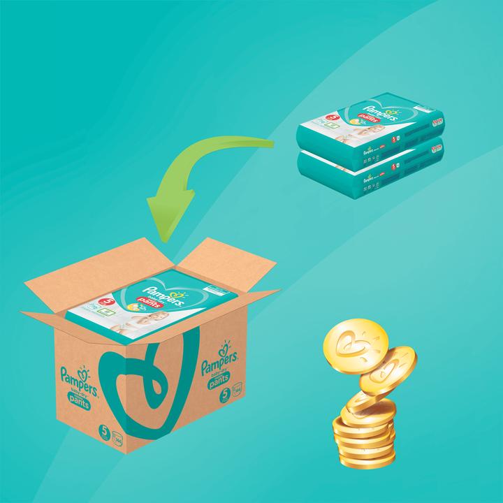 Produktbild Pampers Baby-Dry Pants (Gr. 5, Monatsbox, 132 Stk.)