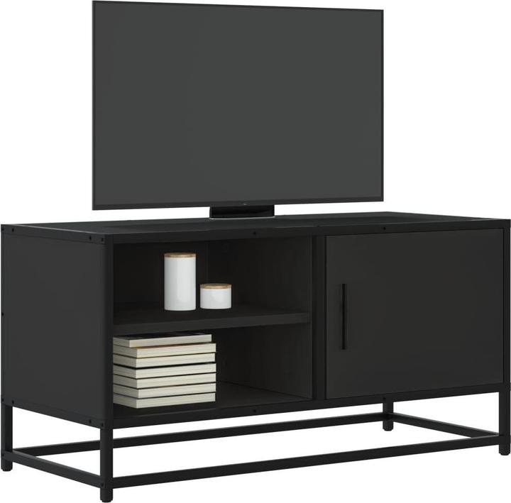 Actual product image vidaXL TV cabinet Lowboard TV cabinet TV table Wood-based material Metal (80 x 34.5 x 40 cm)