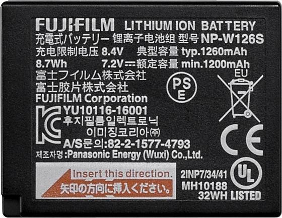 Immagine prodotto Fujifilm Batteria NP-W126S (Batteria della fotocamera)