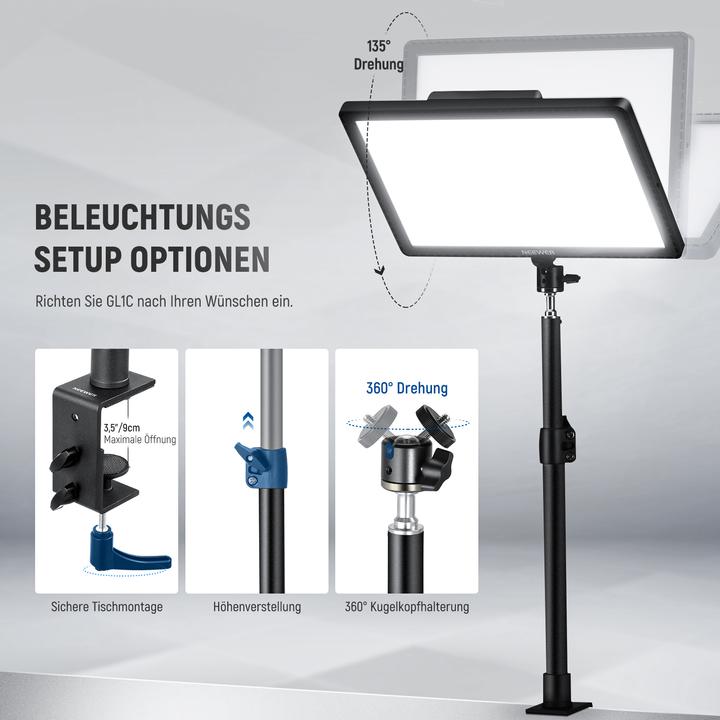 Actual product image Neewer GL1C (Surface luminaire)