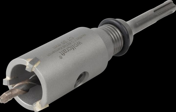 wolfcraft Annular Bit, Tungsten Carbide Tipped, With SDS Plus Mandrel, Ø 35 mm (35 millimetres)