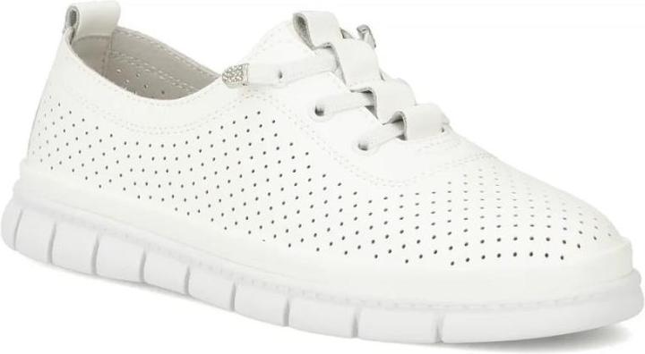 Image du produit Filippo Women's leather openwork shoes, white DP7671 (38)