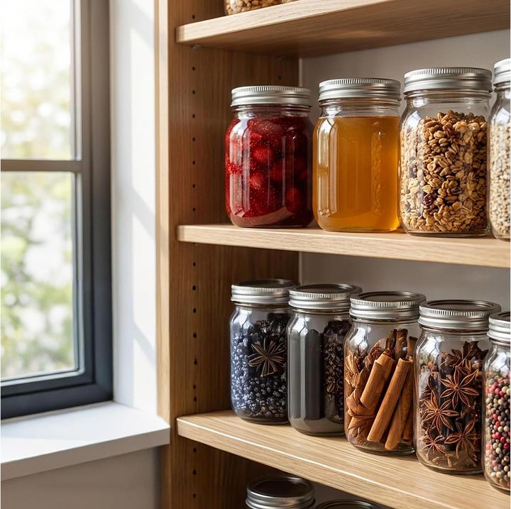 Actual product image Relaxdays 8-piece jam jar set (8 pcs., 0.50 l)