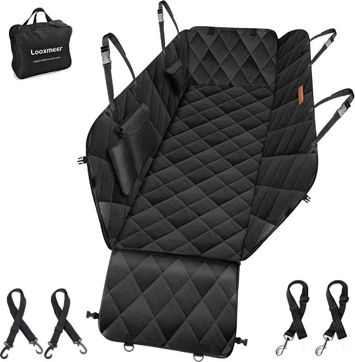 Looxmeer Couverture de protection pour chiens (noir)