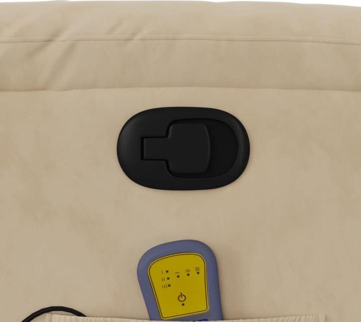 Produktbild vidaXL Massagesessel Creme Mikrofasergewebe,Farbe: Creme,Material