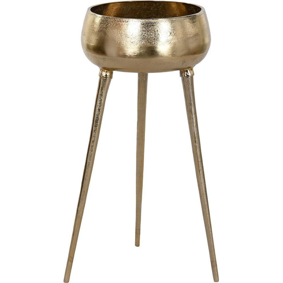 Esprit, Vaso da fiori, Planter Home Golden Aluminium Modern 46 X 46 X 100 cm (46 x 46 x 100 cm)