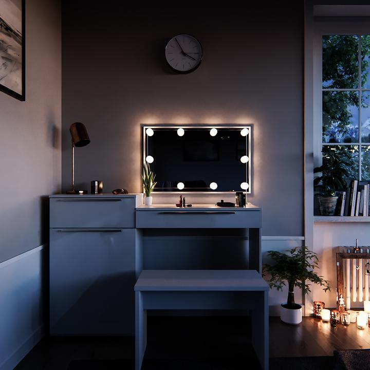 Image du produit Vicco Lilli avec éclairage LED et banc (135 x 39 x 90 cm)