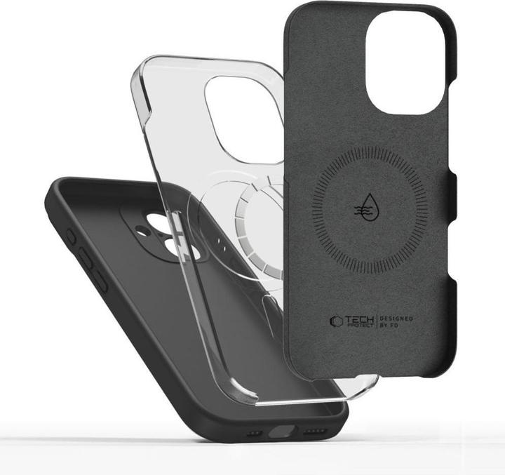 Produktbild Tech-Protect Silikon MagSafe Hülle für iPhone 17 - Schwarz (Apple iPhone 17)