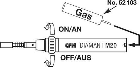 Image du produit CFH Diamant à souder au gaz M 20