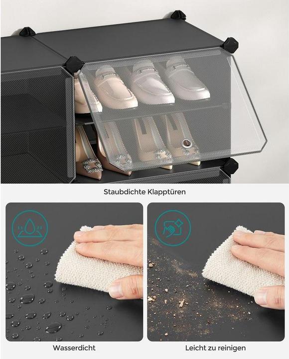 Actual product image Songmics Shoe boxes (124 x 32 x 94 cm)