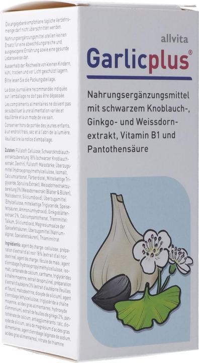 Image du produit Allvita Garlic plus cpr pell (180 pièce(s), Cachets, 196 g)