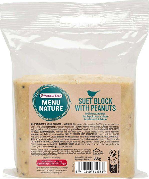 Versele Laga Vogelfutter MN Futterblock m. Erdnüssen 300 g (1x, 0.30 kg)