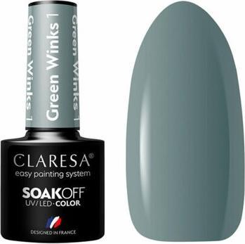 Claresa Soak Off Hybrid Nagellack Green Winks 5g (Green, Farblack)