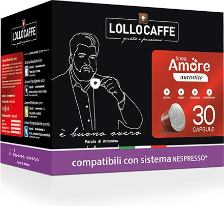 Lollo Caffè Coffee Capsules Classico Nespresso* Compatible (30 capsules) (30 x Port.)