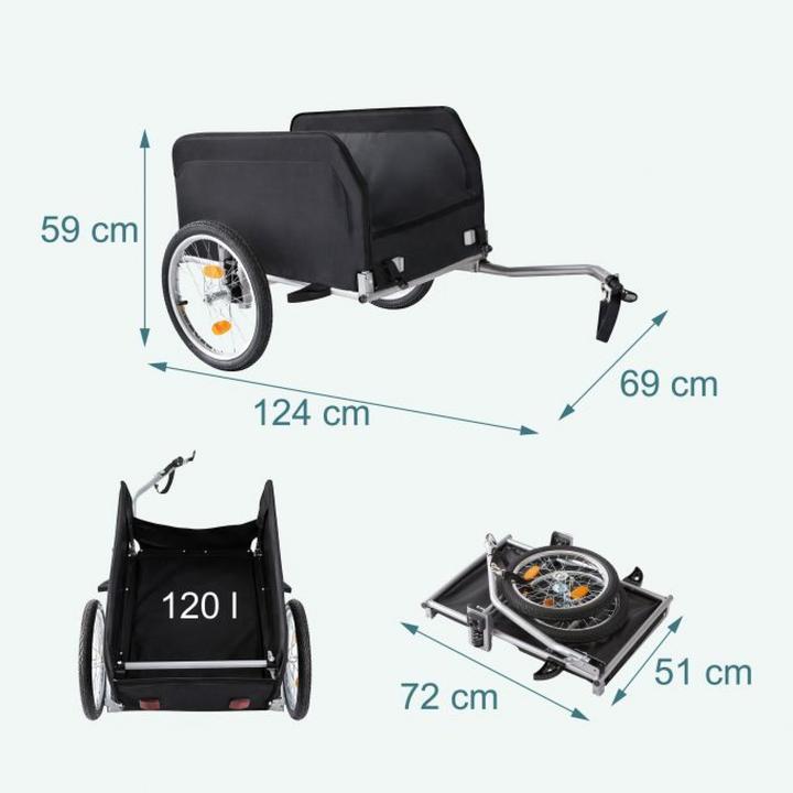 Actual product image Relaxdays Bicycle trailer - cargo