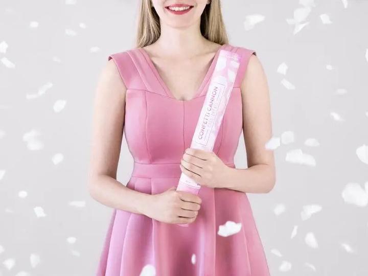 Produktbild Partydeco Konfettikanone Rosen weiss (1 Stück)