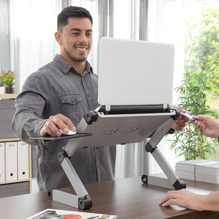 Produktbild InnovaGoods Einstellbarer Laptop-Tisch mit mehreren Positionen Omnible
