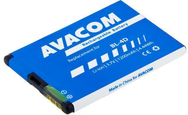 Produktbild Avacom Baterie GSNO-BL4D-S1200A do mobilu Nokia E7, N8 Li-Ion (nÃ¡hrada za BL-4D)