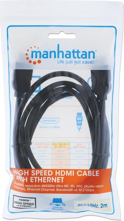 Produktbild Manhattan HDMI (Typ A) — HDMI (Typ A) (2 m)