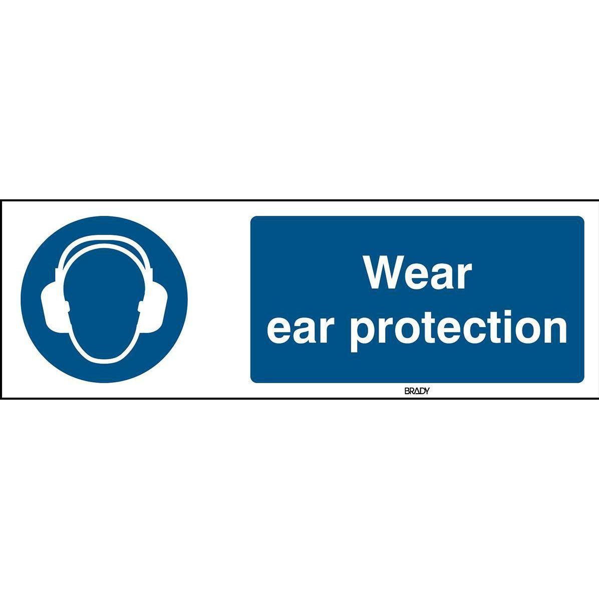 Brady, Sicherheitskennzeichnung, ISO Safety Sign - Wear ear