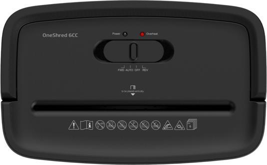 Actual product image HP Aktenvernichter OneShred 6CC schwarz (Particle cut)