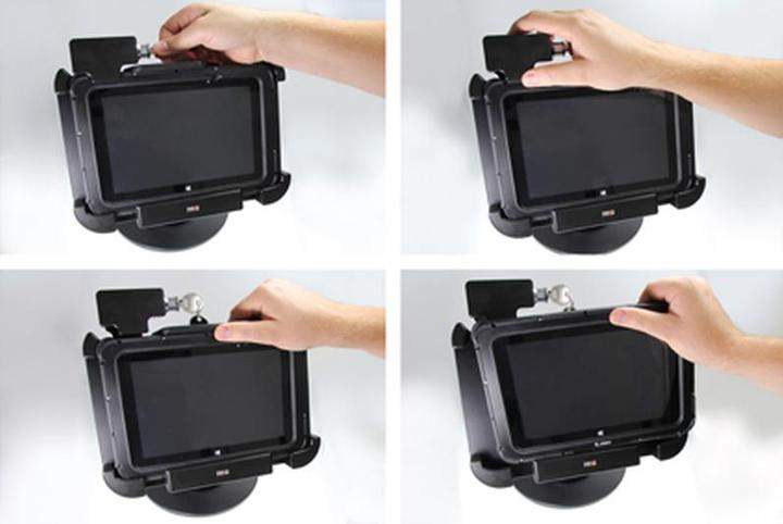 Actual product image Brodit Handheld Charger Cradle - Car - 12 V - Black - for Zebra ET55 (8.3 inch)