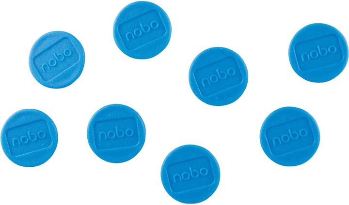 Actual product image Nobo Holding magnet Ø 2 cm 8 pieces, Blue (8 x)