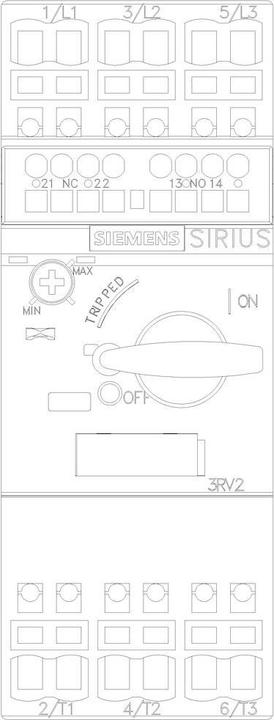 Produktbild Siemens Leistungsschalter 3RV2021-4AA25 1 St.